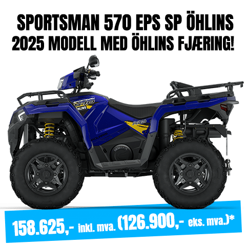 Polaris Sportsman 570 Ohlins 2025 prisplakat