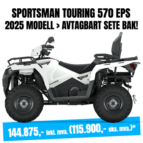 Polaris Sportsman Touring EPS HVIT 2025 prisplakat