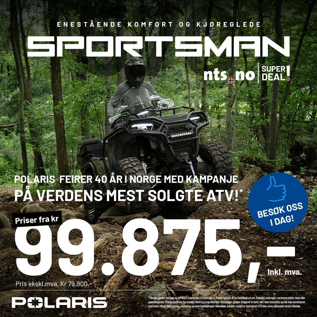Kampanje Sportsman-570-some 2025 NTS super deal Kampanje på Polaris Sportsman 570
