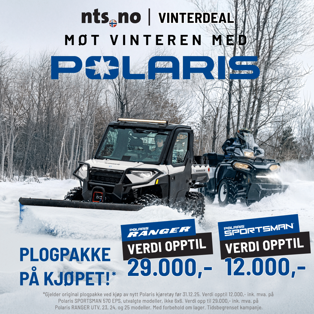 Plogpakke ved kjøp av ny Polaris RANGER eller Sportsman 570 EPS ATV