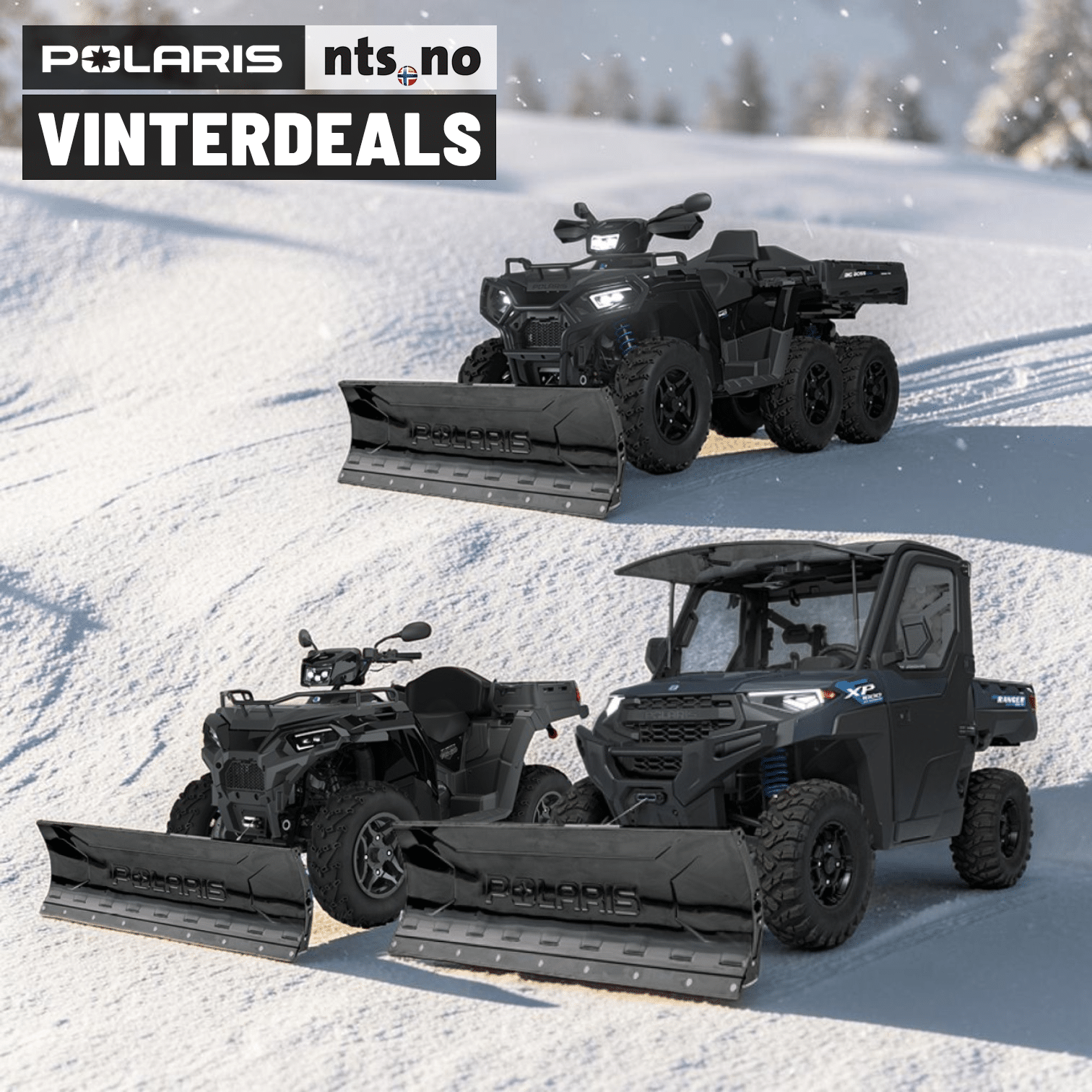 Polaris vinterdeals fra NTS Polaris Vinter ATV og UTV fra NTS